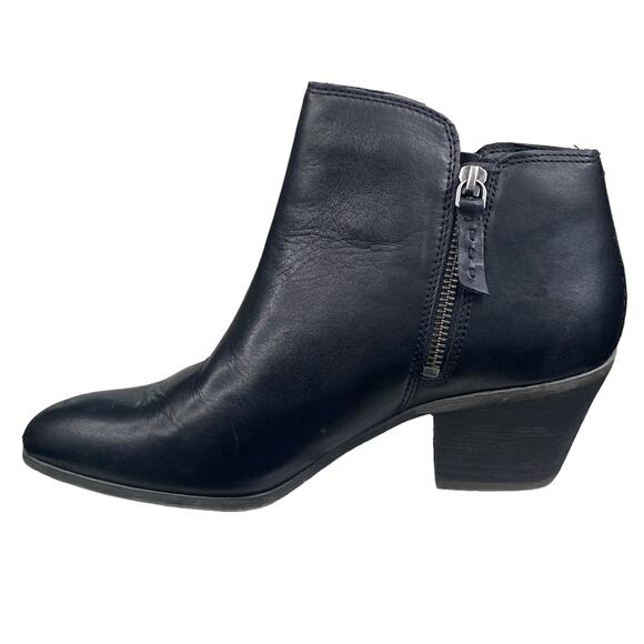 FRYE Women’s Judith Black Leather Side Zip Ankle Boot Size US 8.5 - Picture 2 of 12